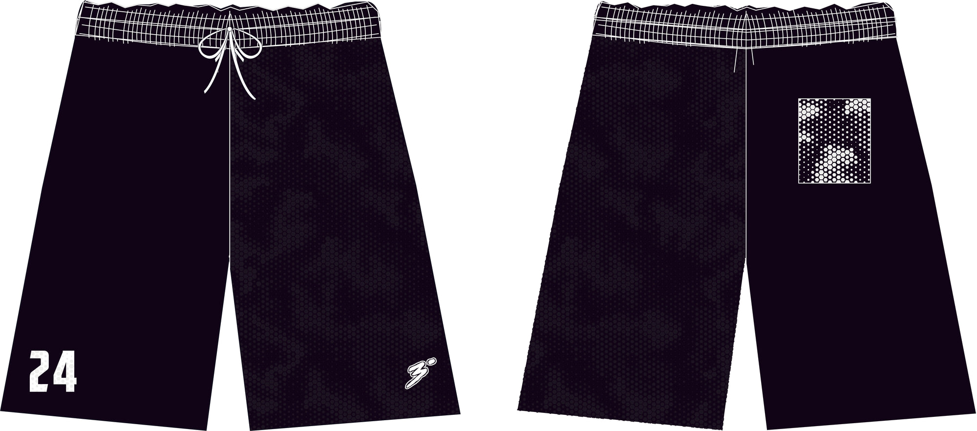2024 Katella VARSITY Black Custom Sublimated Shorts