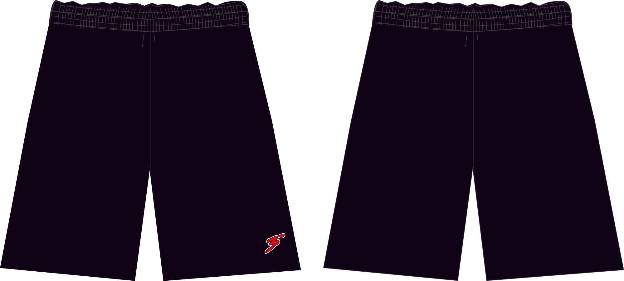2024 JV FS Katella Solid Black Athletic Shorts
