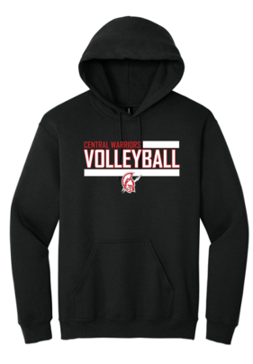 CENTRAL HIGH SCHOOL COTTON HOODIE-BLACK