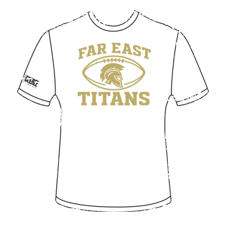 TITANS FOOTBALL COTTON SHIRT- WHITE - Third Degree Sportwear