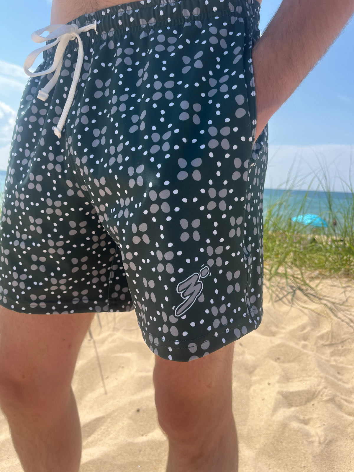 Forest Green Moxie Swim Trunks