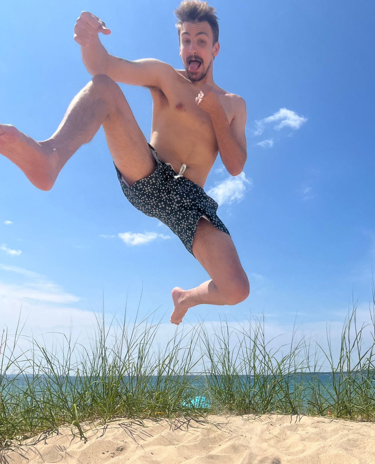 Forest Green Moxie Swim Trunks