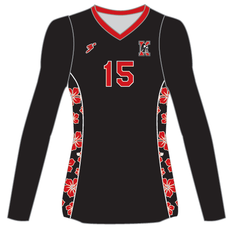 KATELLA GVB Custom Black Long Sleeve JERSEY - VARSITIY MANDATORY - Third Degree Sportwear