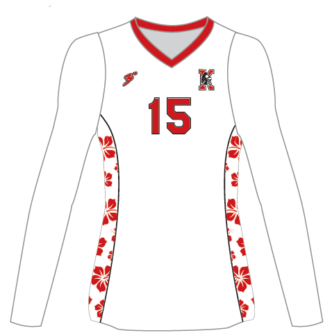 KATELLA GVB Custom White Long Sleeve JERSEY - VARSITIY MANDATORY - Third Degree Sportwear
