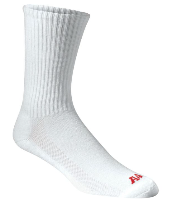 Mandeville Volleyball Unisex Crew Socks - White