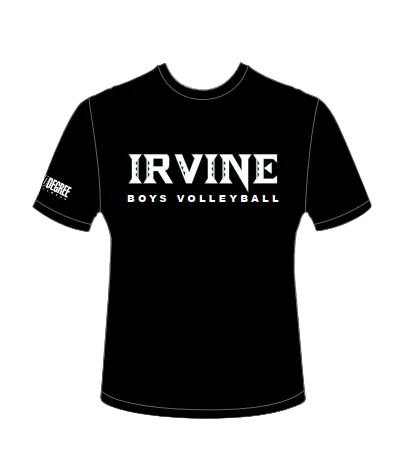 Irvine Black Dry-fit T Shirt - Third Degree Sportwear