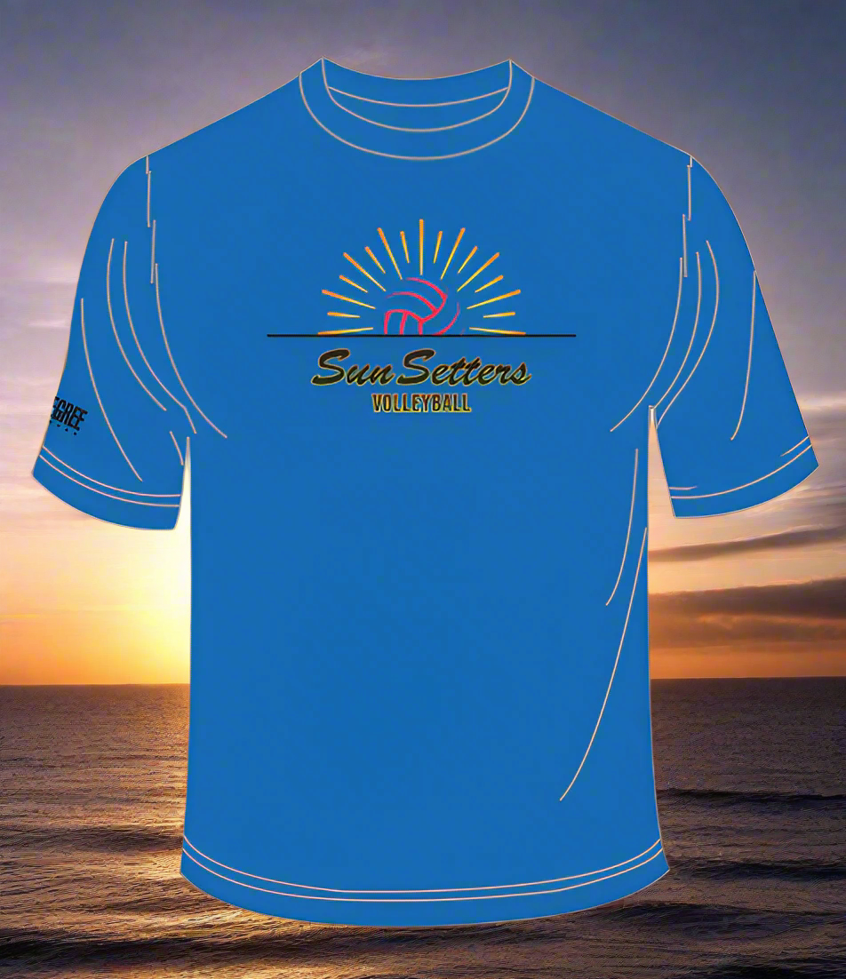 SUN SETTERS BLUE T - SHIRT