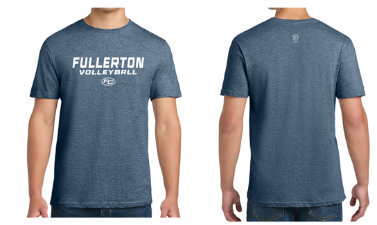 Fullerton VB Cotton T Shirt -Indigo - Third Degree Sportwear