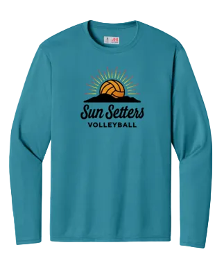 SUN SETTERS dryfit Long sleeve - Teal - Third Degree Sportwear