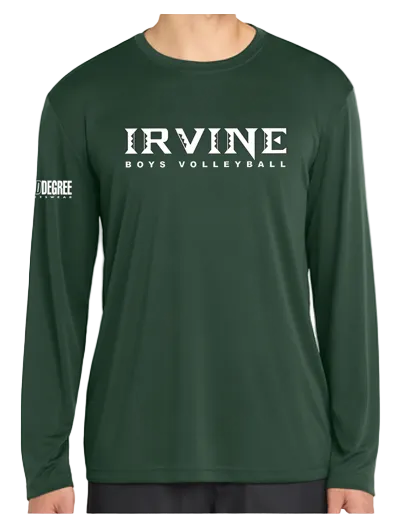 Irvine Green Dry-fit Long Sleeve Shirt - Third Degree Sportwear