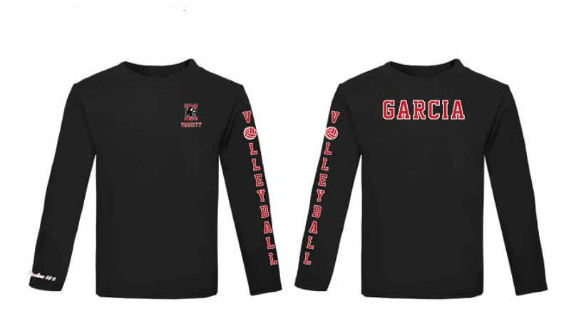 Player's Long sleeve warm up with custom names - Third Degree Sportwear