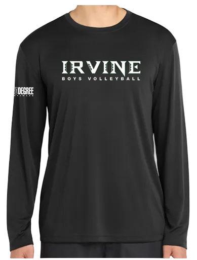 Irvine Black Dry-fit Long Sleeve Shirt - Third Degree Sportwear