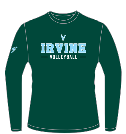 Irvine Green Dry-fit Long Sleeve Shirt - Third Degree Sportwear