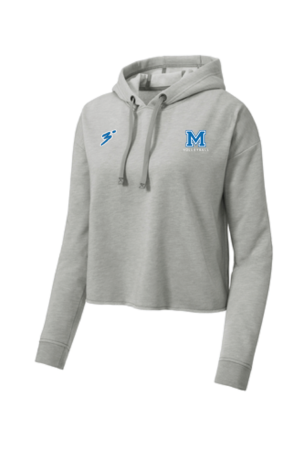 Mandeville HS '24 - Women’s Lt Heather Gray Crop Hoodie