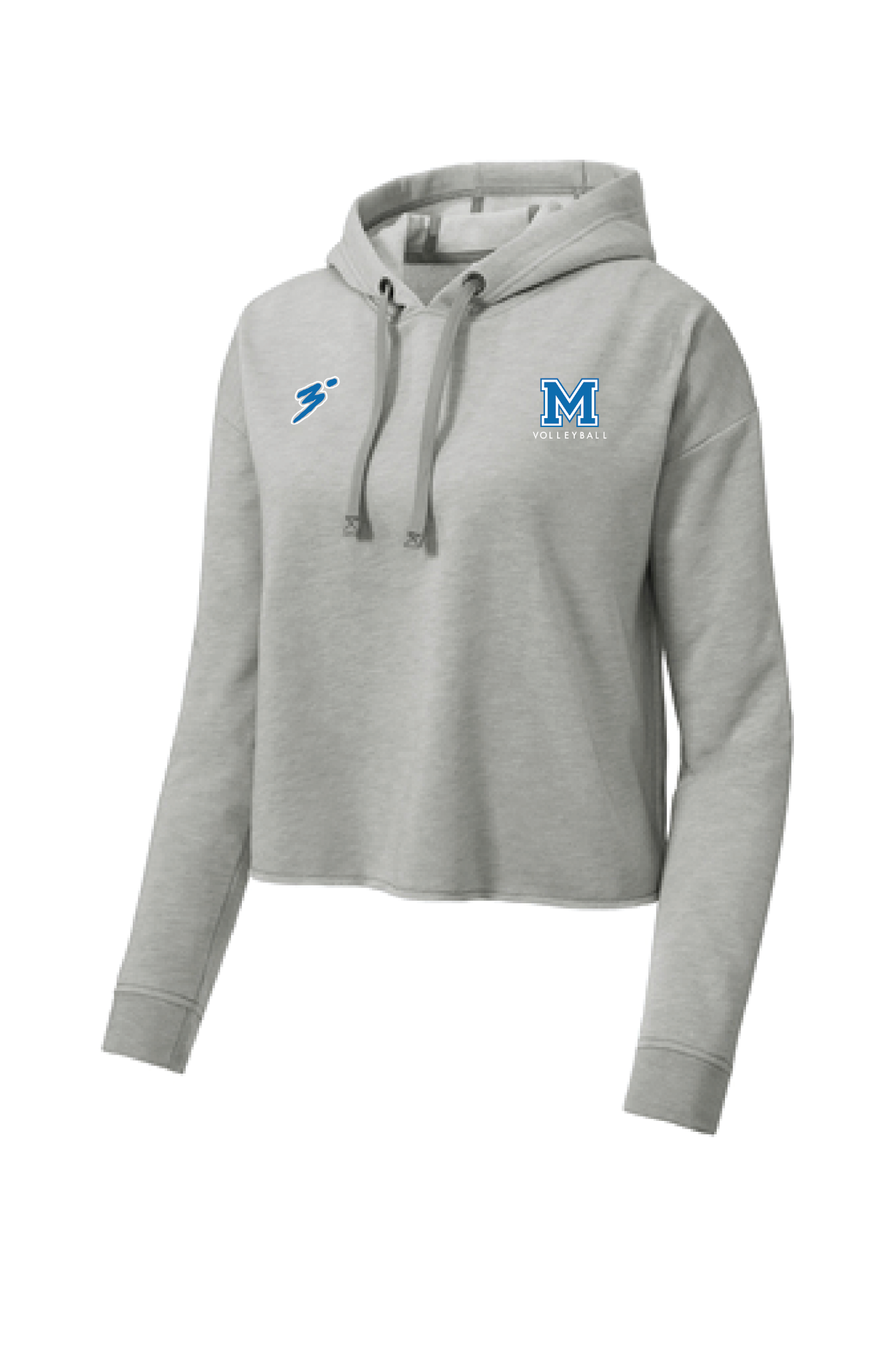 Mandeville HS '24 - Women’s Lt Heather Gray Crop Hoodie