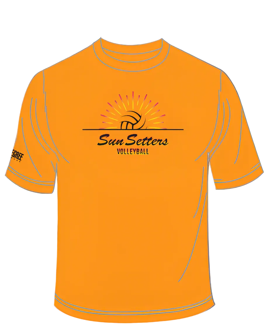 Inventory SALE SUN SETTERS 2025 ORANGE T-SHIRT - Third Degree Sportwear