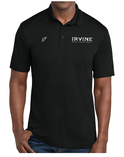 Irvine Polo Dry-Fit Black - Third Degree Sportwear