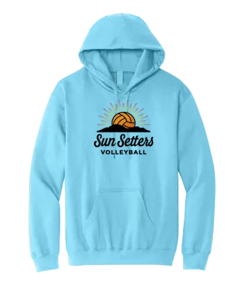SUN SETTERS Hoodie - Sky Blue - Third Degree Sportwear