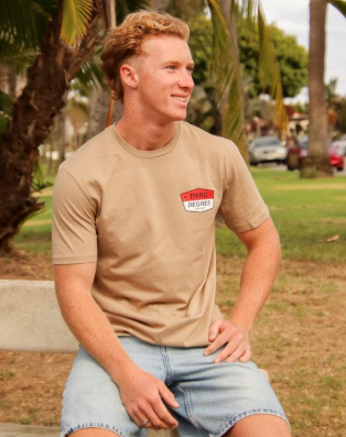 Men's roadster 2026 Tee - tan - Third Degree Sportwear