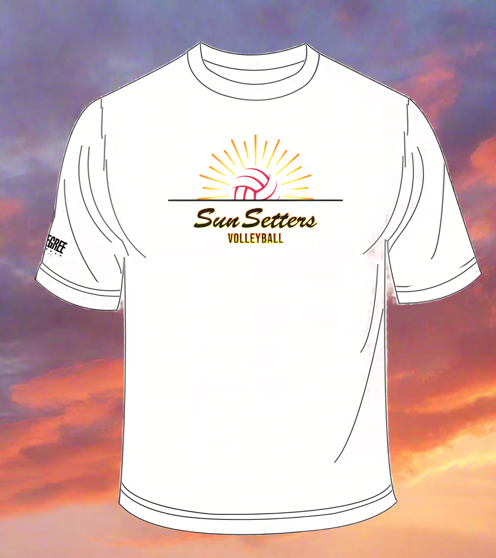 SUN SETTERS WHITE T-SHIRT