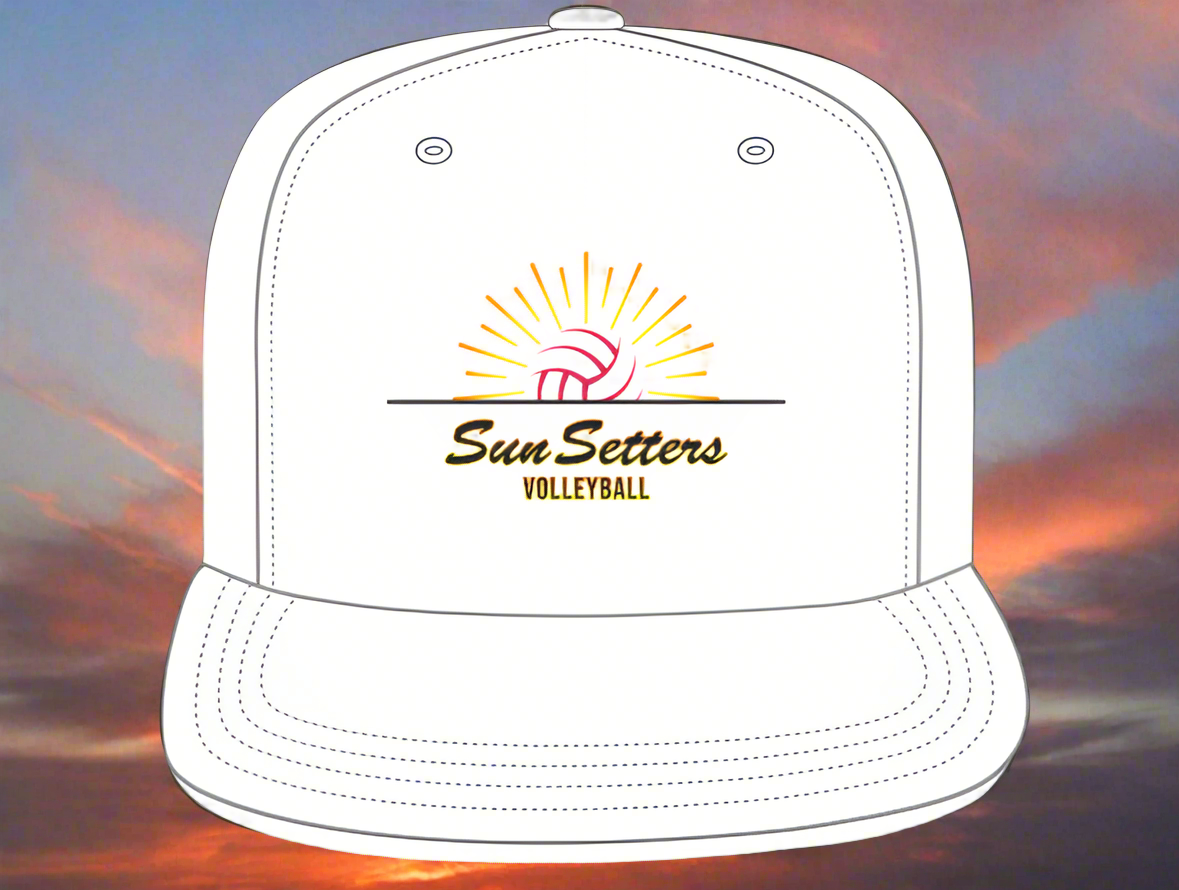 Sun Setters White Trucker Hat