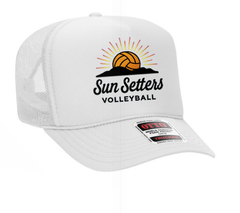 Sun Setters White Trucker Hat 26 - Third Degree Sportwear