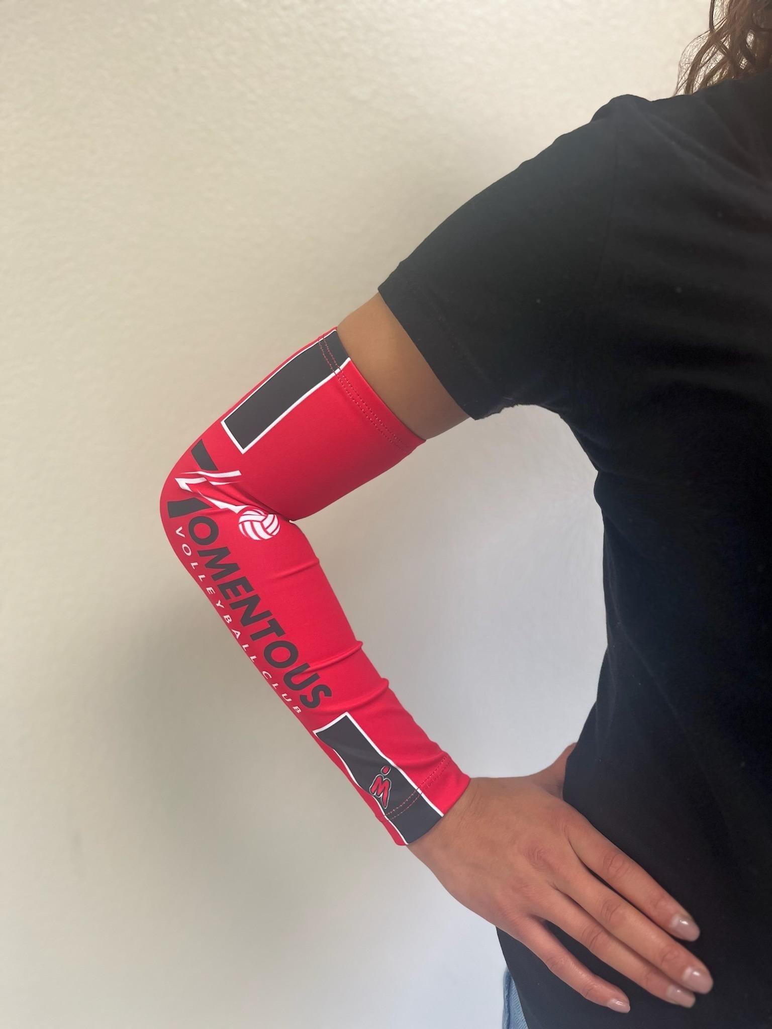 Momentous Compression Sleeves Red - Third Degree Sportwear