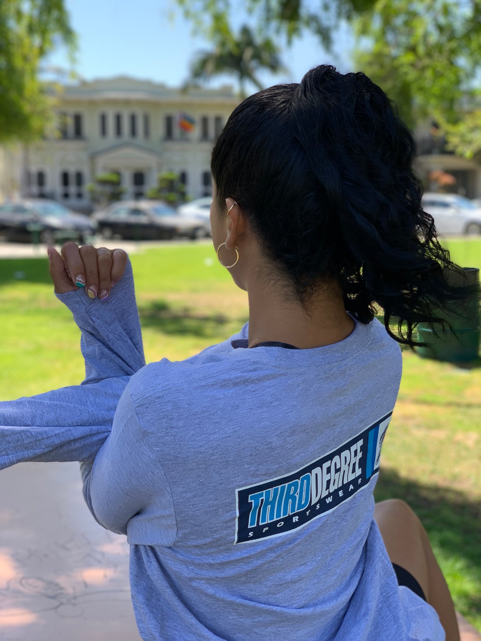 Retro Back Long Sleeve Tee