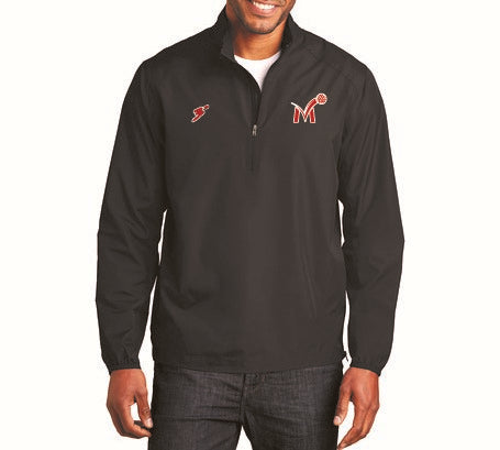 Black Momentous Quarter-Zip Sweatshirt - Third Degree Sportwear