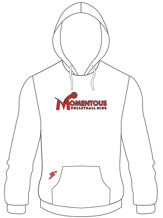 Momentous Pull Over Hoodie White - Third Degree Sportwear