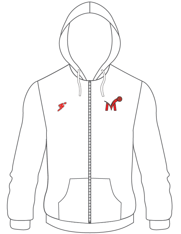 Momentous Zip Up Hoodie White - Third Degree Sportwear